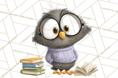 Woodland Animals PNG Clipart, Cozy Reading Animals Product Image 2