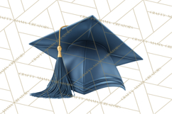 Graduation Cap Clipart PNG, Classic Graduation Hat Tassel Product Image 5