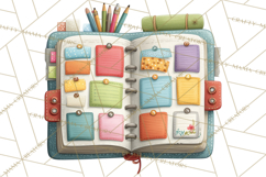 Bookish Cat Clipart, Cozy Reading Cats PNG, Cute Sweater Cat Product Image 5