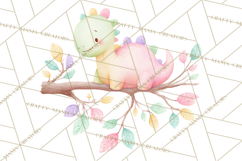 Cute Baby Dinosaurs Clipart PNG, Watercolor Dinosaur Product Image 2