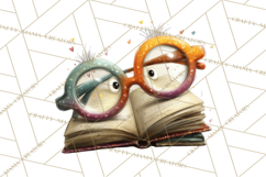 Bookish Dogs PNG Clipart, Cozy Dog Reading, Cute Cartoon Pup Product Image 3
