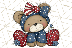 Patriotic Animals Clipart, Whimsical Red White Blue American Product Image 2