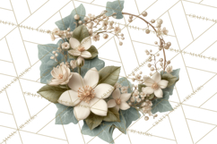 Blooming Letters Clipart, Floral Alphabet Clip Art PNG Product Image 3