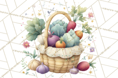 Spring Farmer’s Market Minis Clipart, Rustic Spring Png Product Image 2