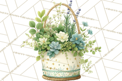 Spring Farmer’s Market Minis Clipart, Rustic Spring Png Product Image 3