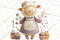 Whimsical Easter Animal Clipart, Printable PNG, Cute Bunny Product Image 5