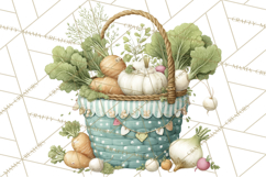 Spring Farmer’s Market Minis Clipart, Rustic Spring Png Product Image 5