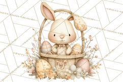 Vintage Easter Bunny Clipart PNG, Easter Bunny Printable Product Image 5