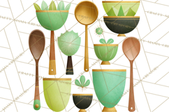Mid Century Modern Kitchen Clipart, Retro Modern Kitchen Png Product Image 5