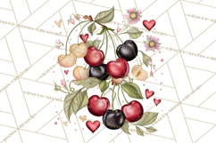 Moody Romantic Grunge PNG, Deep Red Lace Clipart, Gothic Product Image 2