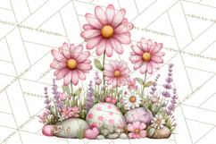 Cozy Cottage Garden Clipart, Pastel Flowers, Garden Tools Product Image 2