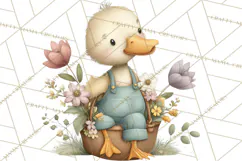 Garden Friends Clipart, Spring Animals Clip Art PNG Product Image 2
