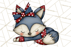 Patriotic Animals Clipart, Whimsical Red White Blue American Product Image 4