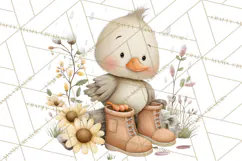 Garden Friends Clipart, Spring Animals Clip Art PNG Product Image 3