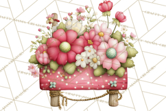 Cozy Cottage Garden Clipart, Pastel Flowers, Garden Tools Product Image 3