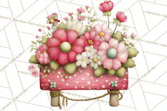 Cozy Cottage Garden Clipart, Pastel Flowers, Garden Tools Product Image 3