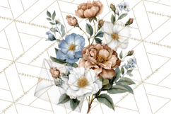 Romantic Letter Clipart, Love Notes Clip Art PNG, Floral Product Image 4