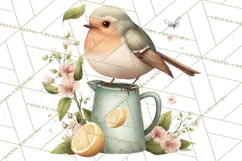 Garden Friends Clipart, Spring Animals Clip Art PNG Product Image 5