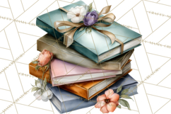 Romantic Letter Clipart, Love Notes Clip Art PNG, Floral Product Image 5