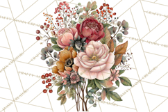 Moody Romantic Grunge PNG, Deep Red Lace Clipart, Gothic Product Image 2