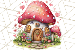 Valentine Mini World, Heart Mushroom Forest, Fairy Love Png Product Image 2