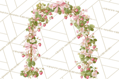 Strawberry Garden Clipart, Cute Strawberry Gardening Png Product Image 2