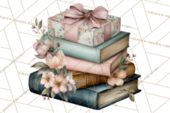 Romantic Letter Clipart, Love Notes Clip Art PNG, Floral Product Image 2