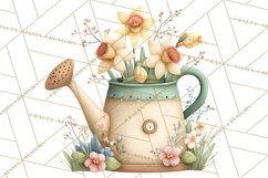 Garden Friends Clipart, Spring Animals Clip Art PNG Product Image 3