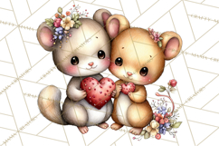 Valentine Mini World, Heart Mushroom Forest, Fairy Love Png Product Image 4