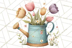 Garden Friends Clipart, Spring Animals Clip Art PNG Product Image 4