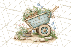 Rainy Day Clipart, Spring Rain Mini World PNG, Tiny Animal Product Image 4