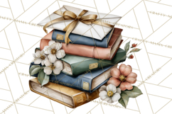 Romantic Letter Clipart, Love Notes Clip Art PNG, Floral Product Image 4