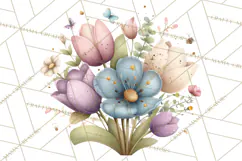 Garden Friends Clipart, Spring Animals Clip Art PNG Product Image 5