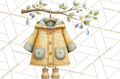 Rainy Day Clipart, Spring Rain Mini World PNG, Tiny Animal Product Image 5