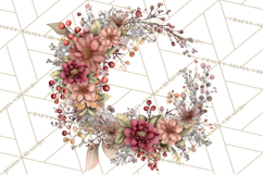 Moody Romantic Grunge PNG, Deep Red Lace Clipart, Gothic Product Image 5