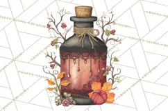 Moody Romantic Grunge PNG, Deep Red Lace Clipart, Gothic Product Image 2