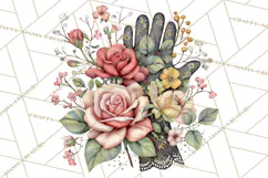 Moody Romantic Grunge PNG, Deep Red Lace Clipart, Gothic Product Image 3