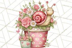 Cozy Cottage Garden Clipart, Pastel Flowers, Garden Tools Product Image 3