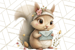 Garden Friends Clipart, Spring Animals Clip Art PNG Product Image 4