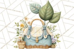 Rainy Day Clipart, Spring Rain Mini World PNG, Tiny Animal Product Image 5