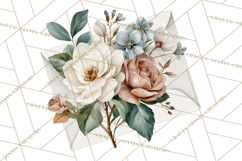 Romantic Letter Clipart, Love Notes Clip Art PNG, Floral Product Image 5