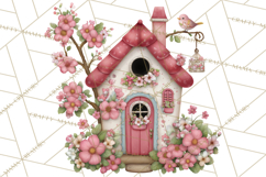Cozy Cottage Garden Clipart, Pastel Flowers, Garden Tools Product Image 5