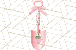 Strawberry Garden Clipart, Cute Strawberry Gardening Png Product Image 2