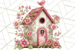 Cozy Cottage Garden Clipart, Pastel Flowers, Garden Tools Product Image 3