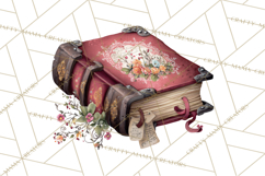 Moody Romantic Grunge PNG, Deep Red Lace Clipart, Gothic Product Image 3