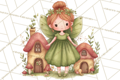 St Patrick’s Day Fairies Clipart, Miniature Irish Fairy Png Product Image 4