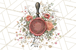 Moody Romantic Grunge PNG, Deep Red Lace Clipart, Gothic Product Image 5