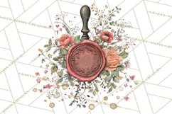 Moody Romantic Grunge PNG, Deep Red Lace Clipart, Gothic Product Image 5