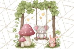 St Patrick’s Day Fairies Clipart, Miniature Irish Fairy Png Product Image 5