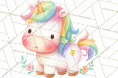 Fantasy Baby Creatures Clipart PNG, Cute Pastel Watercolor Product Image 2